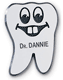 Black and White Engraved Name Tag For Dental Clinic
