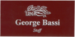 Engraved Name Tag in Burgundy