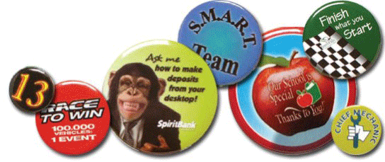 Custom round buttons can be used as campaign buttons or humorous buttons just for fun