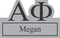 Alpha Phi Cut Out Greek Letter Name Tags