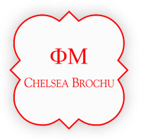 Phi Mu Quatrafoil Name Tag