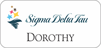 Sigma Delta Tau Badge with Logo